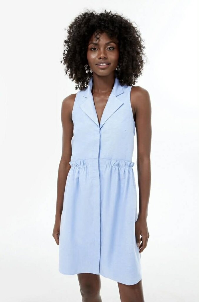 Tuckernuck Oxford Sleeveless Royal Shirt Dress