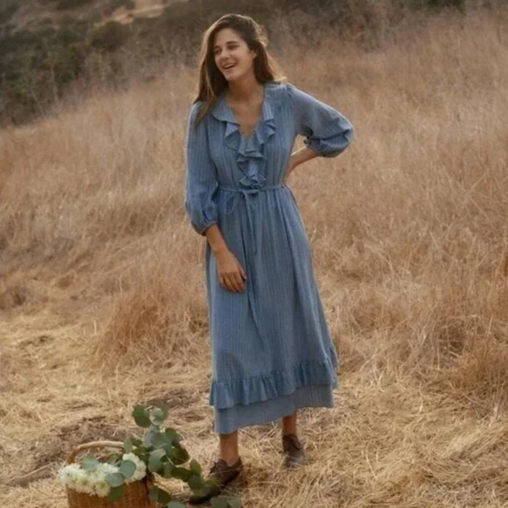 christy dawn blue dress NWT The Plum in Washed Cerulean Misty Blue Dress - SALE-P An updated Dawn Dress Size:8 US numeric