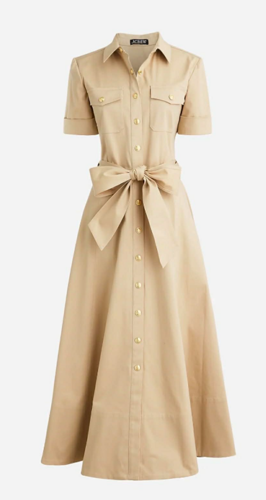J. Crew Trench Tie Waist Shirt Dress _ Size 2 – Chic Boutique Consignments