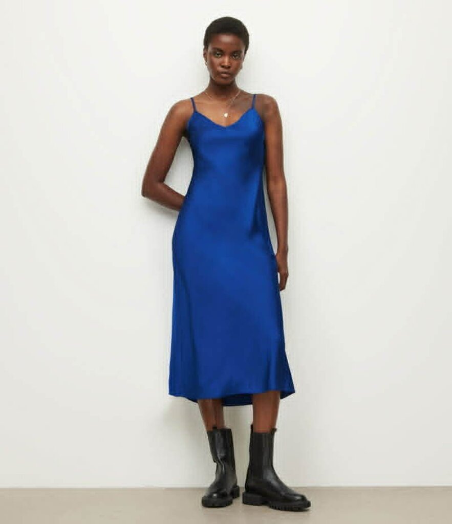 AllSaints Bryony Midi Dress, , Size: UK 14/US 10