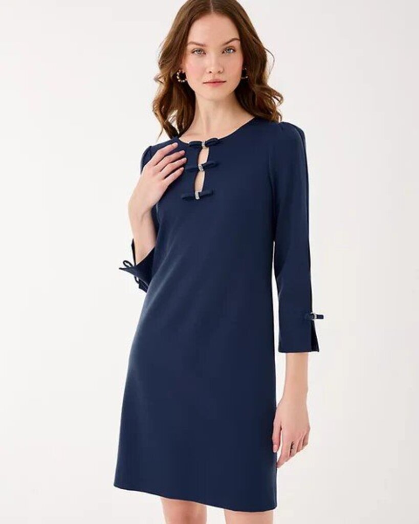 Lilly Pulitzer Leyland Shift Women's Dress Low Tide Navy : 4