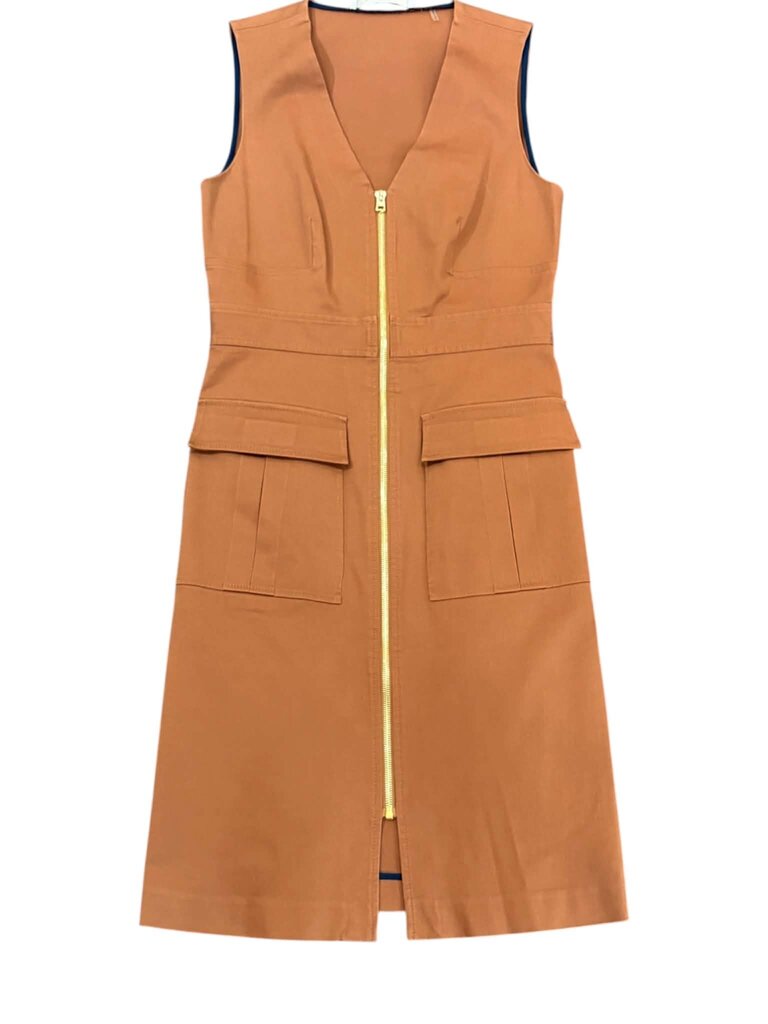 Diane Von Furstenberg A-Line Zip Front Dress - Size 6 – Chic