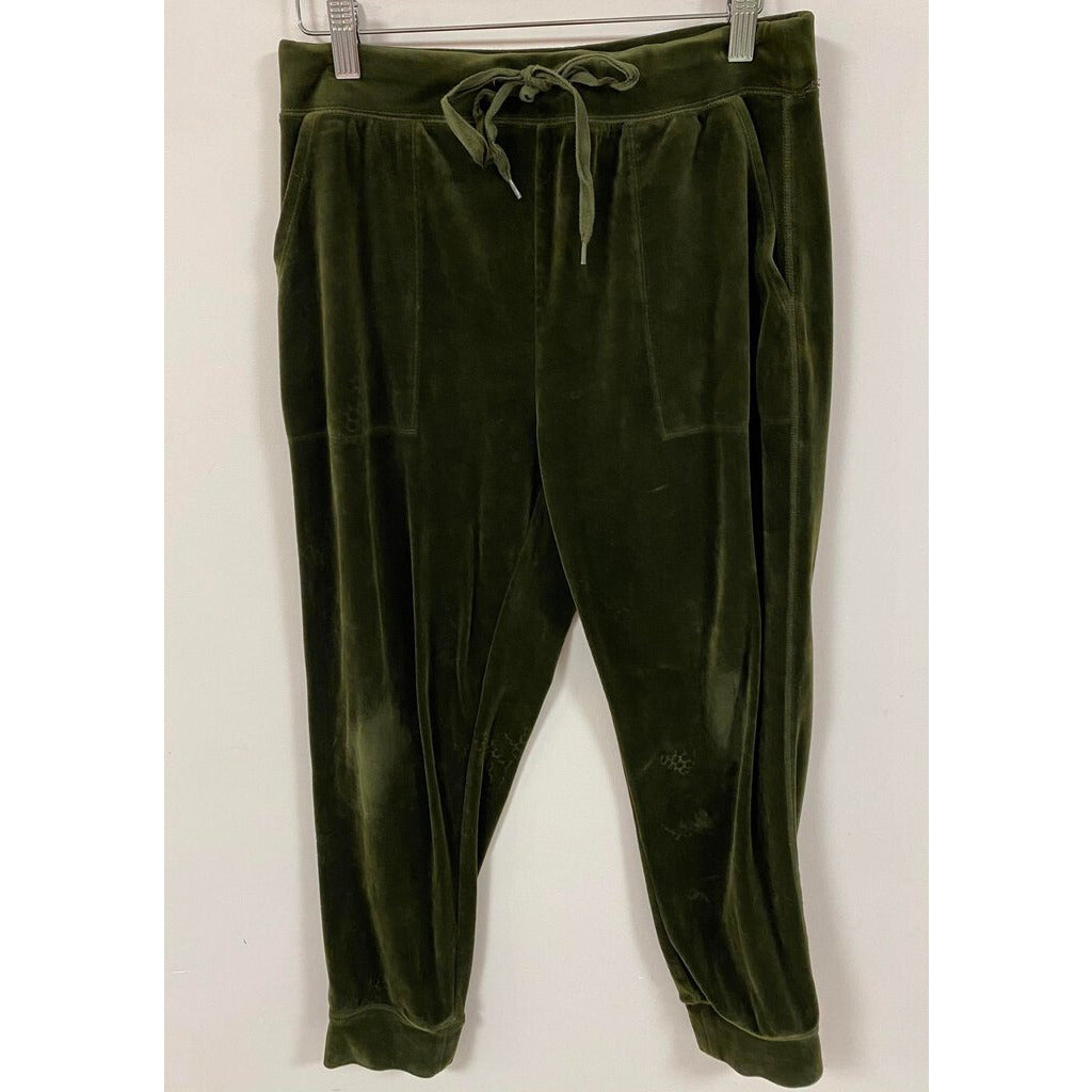 Anthropologie velvet top joggers