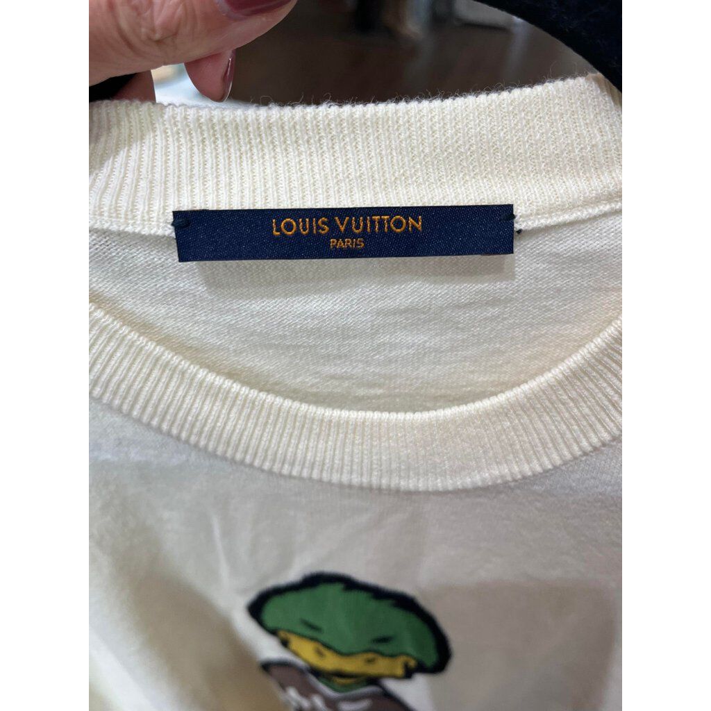 T-shirt Louis Vuitton x Nigo Navy size S International in Cotton - 34529183