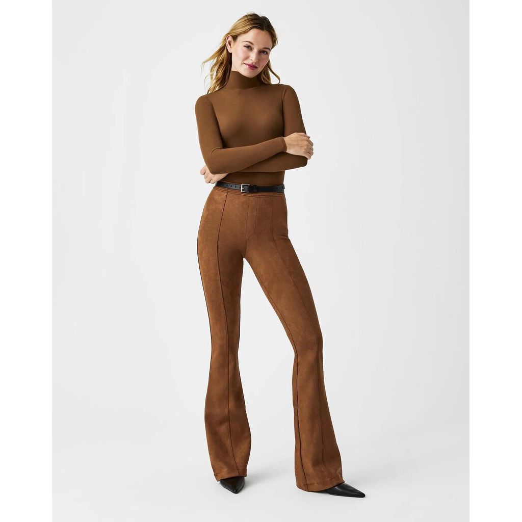 Spanx NWT Faux Suede Flare Pants in Rich Caramel - Size XS Tall – Chic  Boutique Consignments