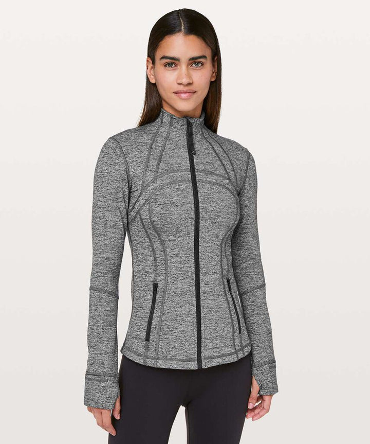 Lululemon Define Jacket in Heathered Black (Retails for $118) - Size 12