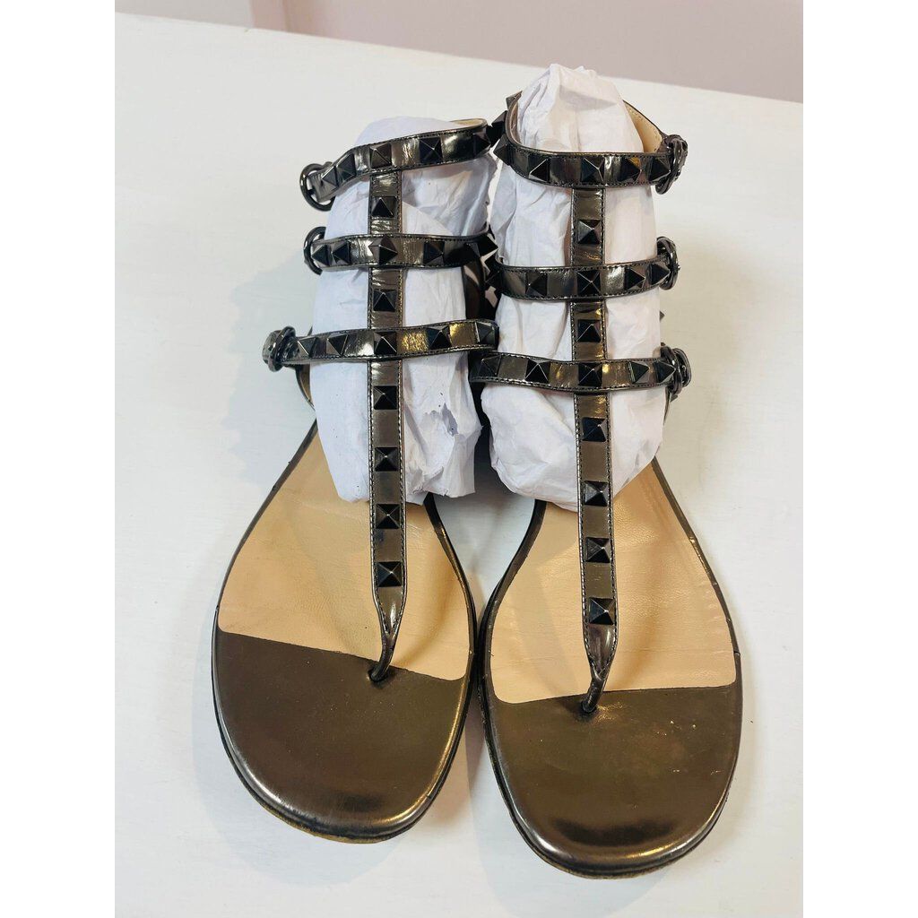 Valentino Rockstud Gladiator Sandals Size 37