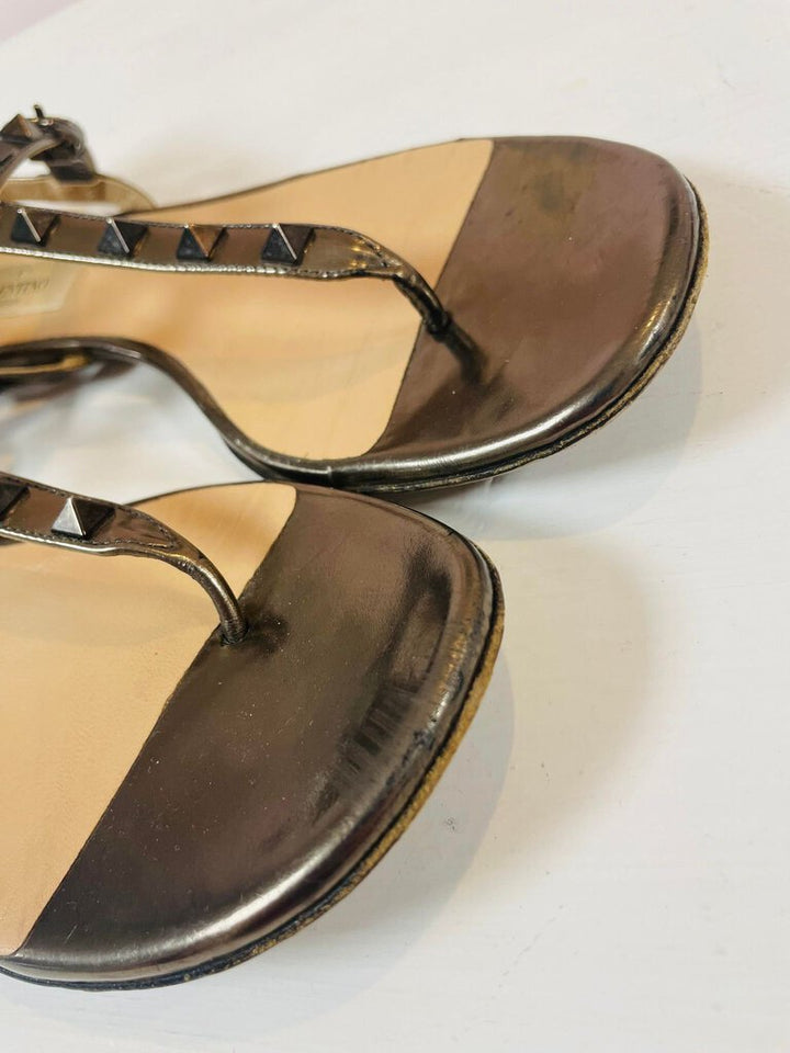 Valentino Rockstud Gladiator Sandals - Size 37