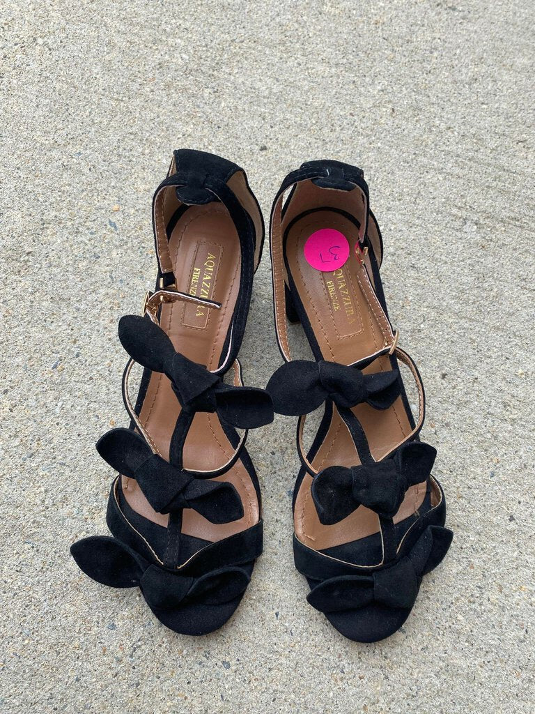 Aquazzura Firenze Bow Heels - Size 37