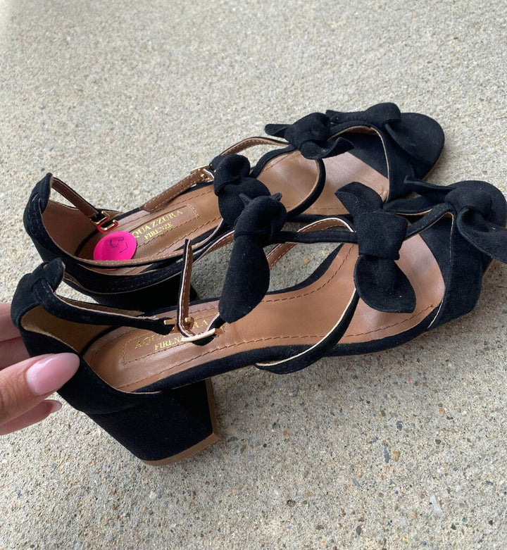 Aquazzura Firenze Bow Heels - Size 37