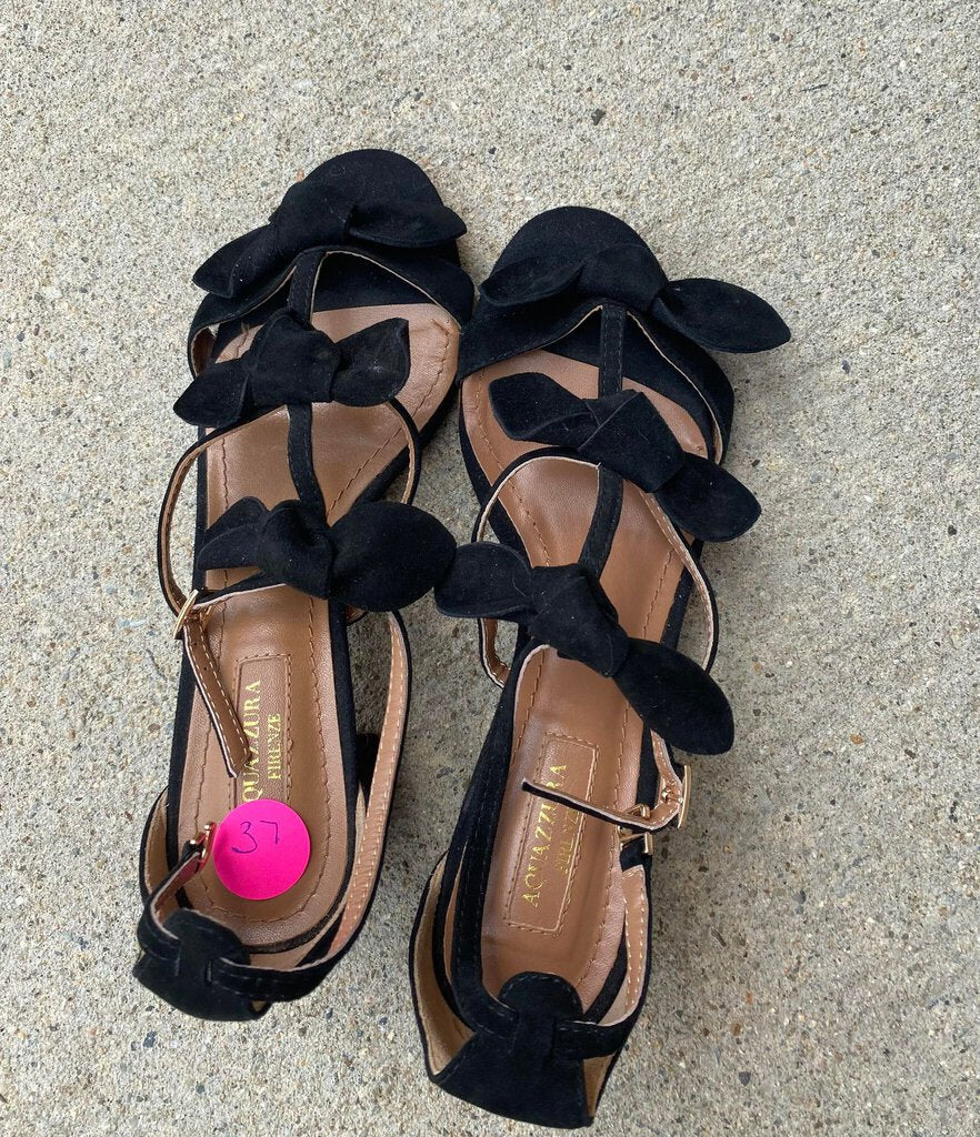 Aquazzura Firenze Bow Heels - Size 37