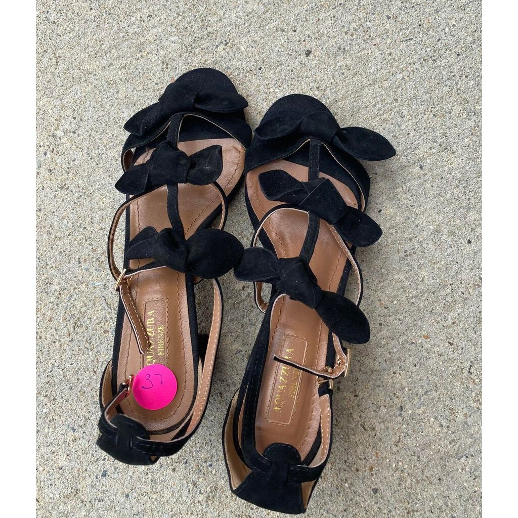 Aquazzura Firenze Bow Heels - Size 37