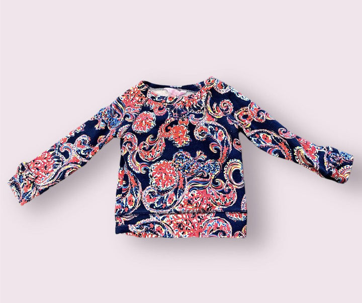Lilly Pulitzer Mini Kingsley Pullover in For The Halibut - Size XS