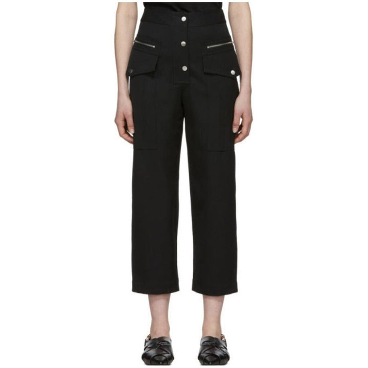 Phillip Lim Wool Snap Cargo Pant in Black - Size 8