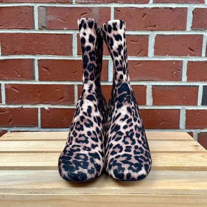 Silent D Careful Cheetah Print Boots - Size 36