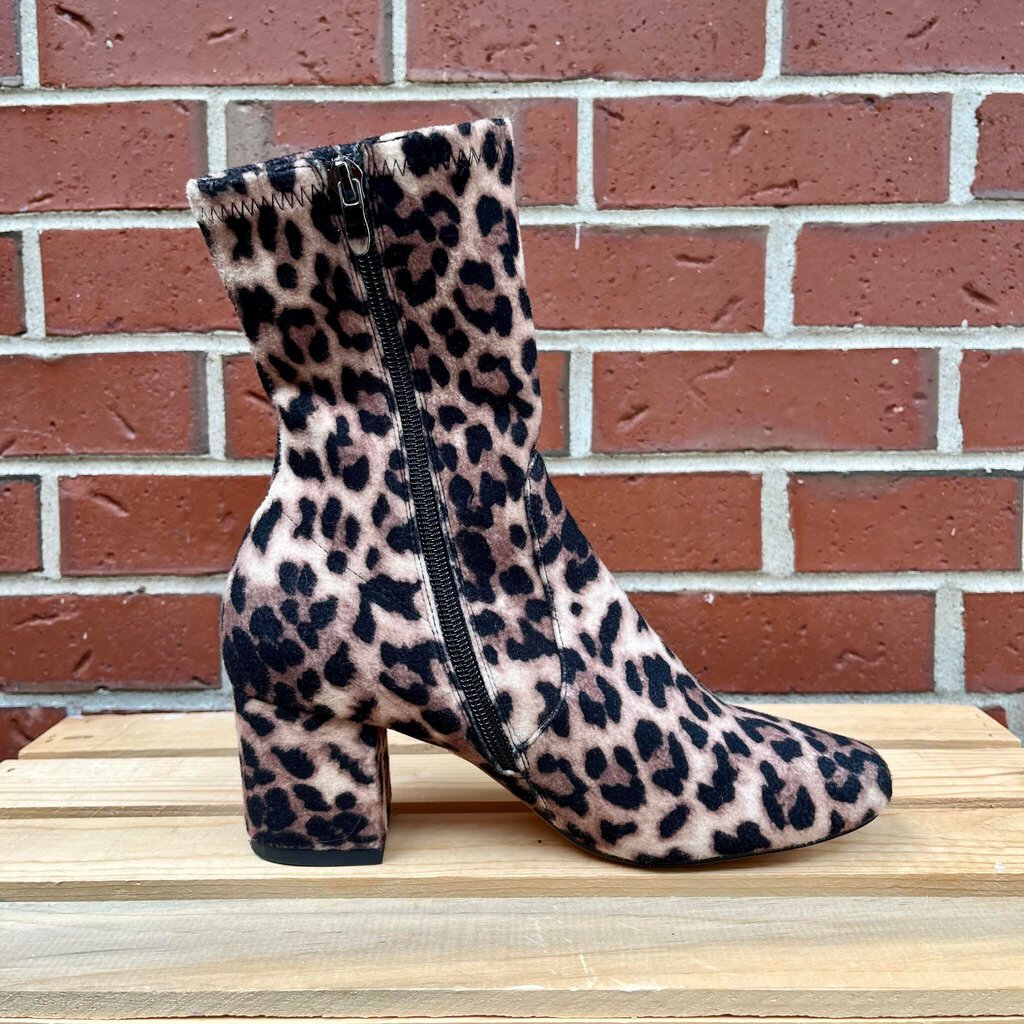 Silent D Careful Cheetah Print Boots - Size 36