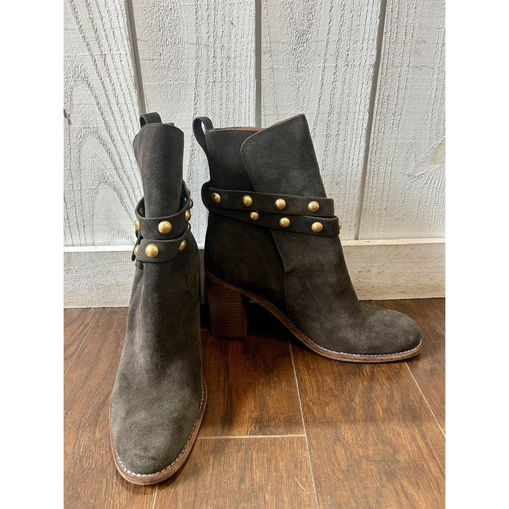 See By Chloe Suede Studded Accents Boots - Size 40