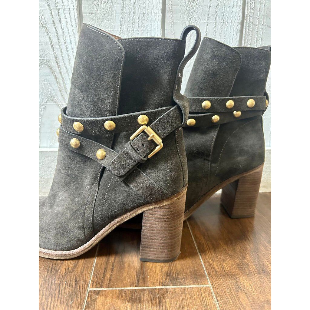 See By Chloe Suede Studded Accents Boots - Size 40