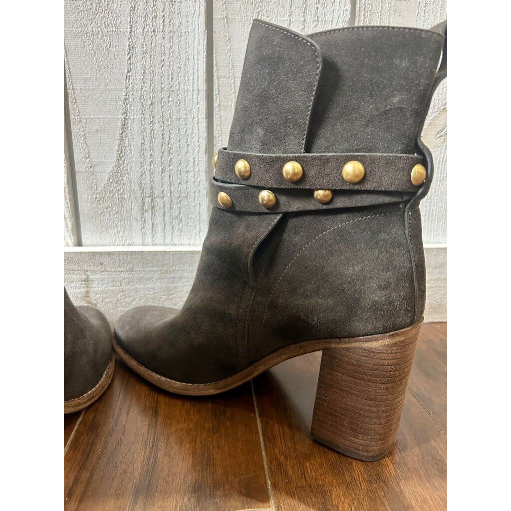See By Chloe Suede Studded Accents Boots - Size 40