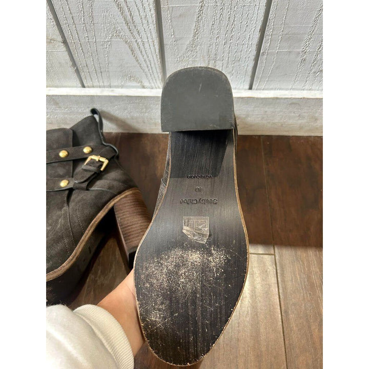 See By Chloe Suede Studded Accents Boots - Size 40
