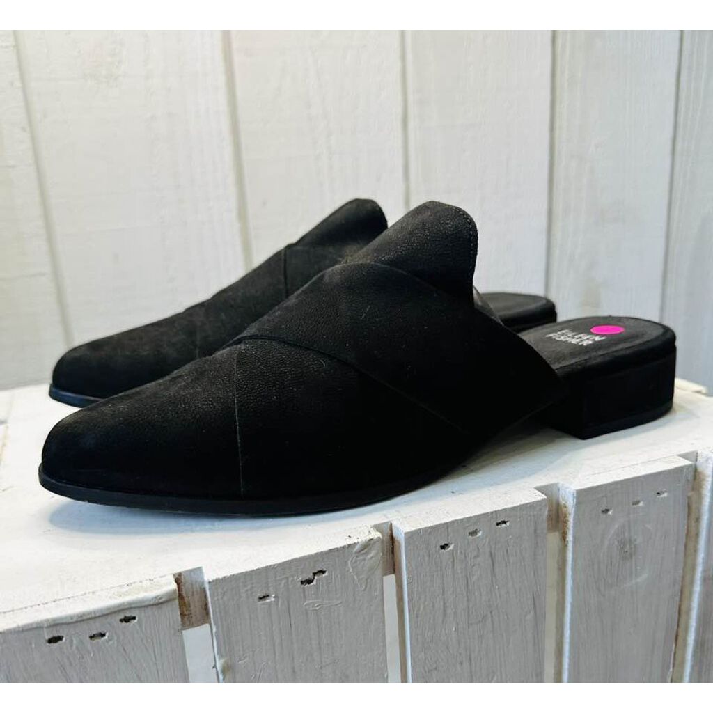 Eileen Fisher Bauer Tumbled Nubuck Mule - Size 8