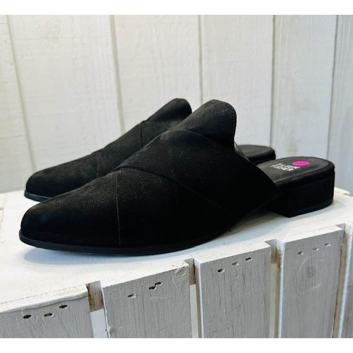 Eileen Fisher Bauer Tumbled Nubuck Mule - Size 8