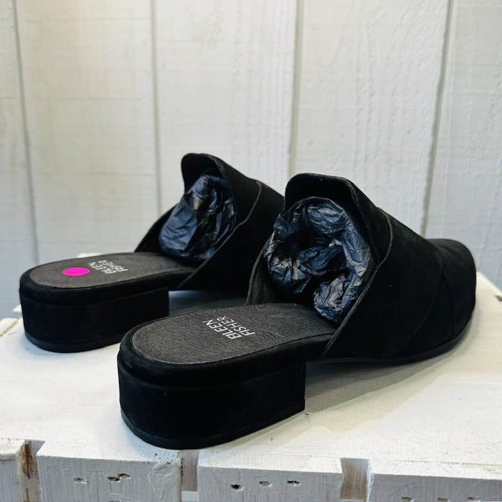 Eileen Fisher Bauer Tumbled Nubuck Mule - Size 8