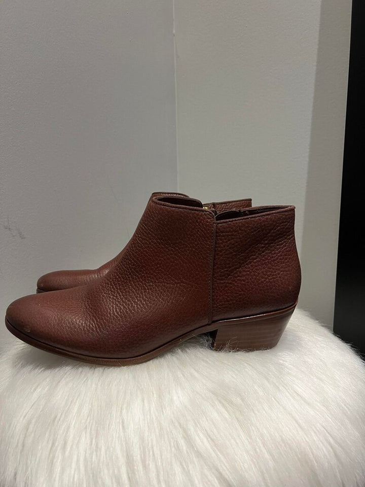 Sam Edelman Petty Leather Ankle Booties - Size 8.5