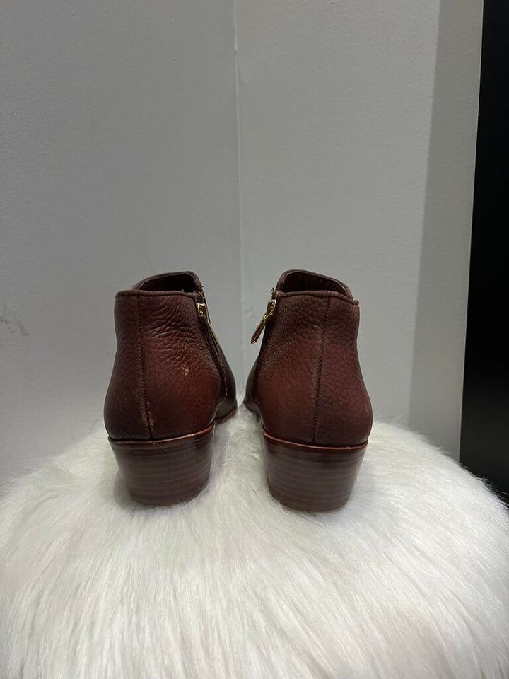 Sam Edelman Petty Leather Ankle Booties - Size 8.5