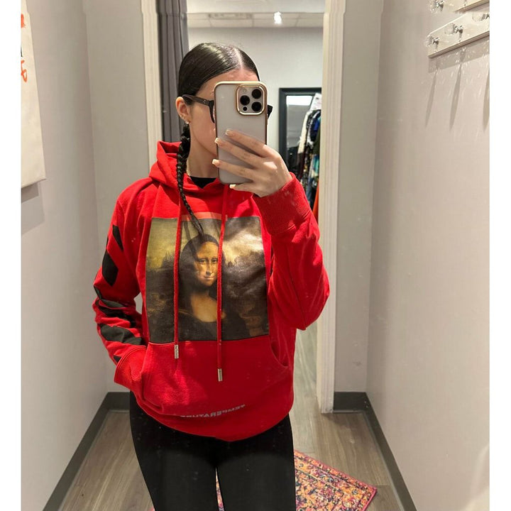 OFF-WHITE Mona Lisa Temperature Hoodie - Size Small
