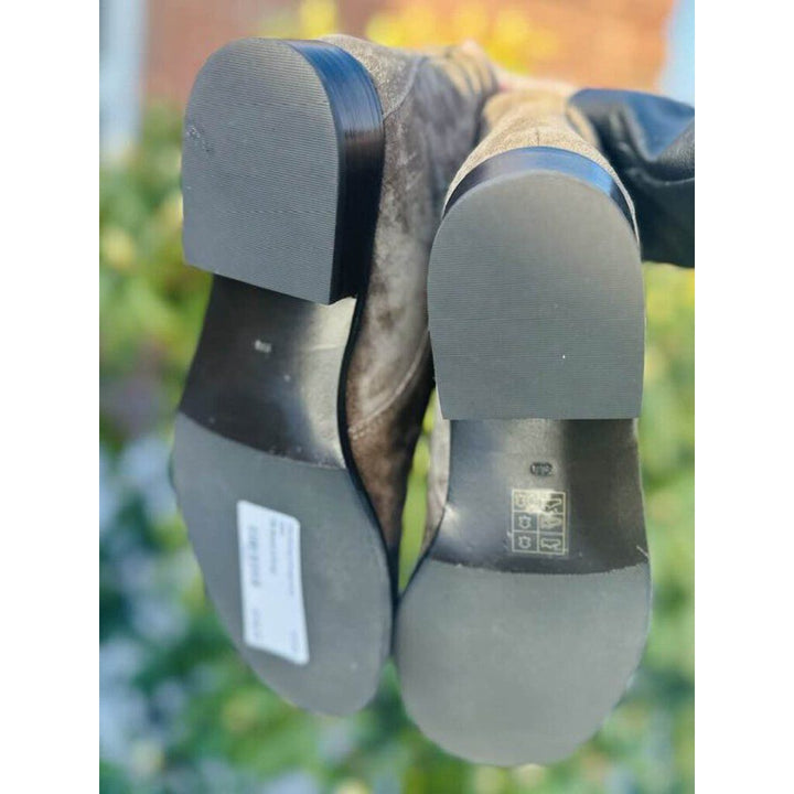 Tory Burch Suede Buckle Booties - Size 8