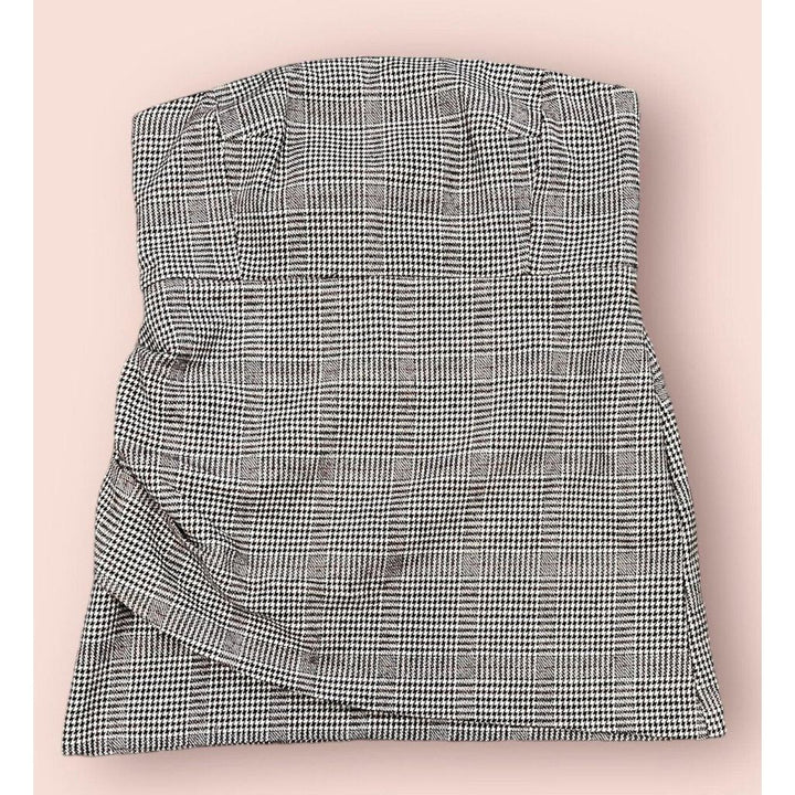 House of Harlow NWT Plaid Ruched Strapless Mini Dress - Size XL