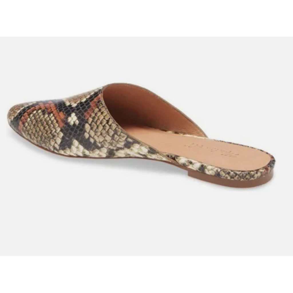 Madewell NWT The Remi Mule Snake Embosses Mules - Size 8.5
