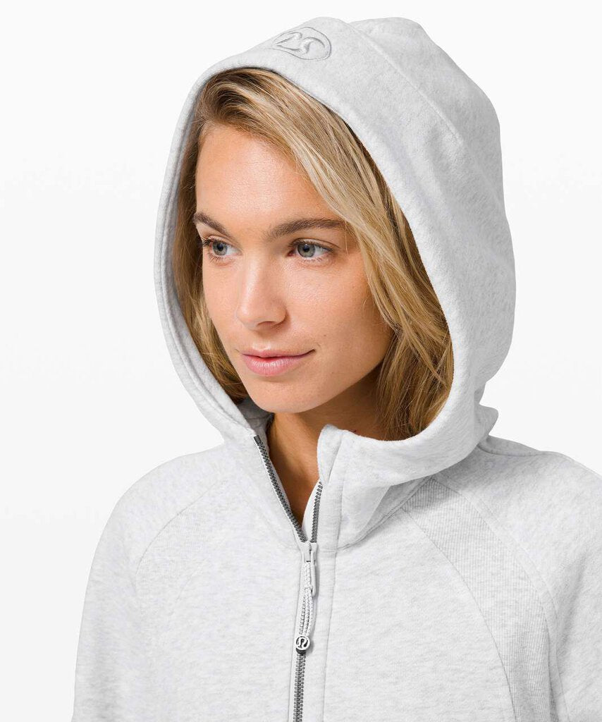 Lululemon Scuba Oversized 1/2 Zip Hoodie in Heathered Core Ultra Light Grey - Size XS/S(Retails $118)