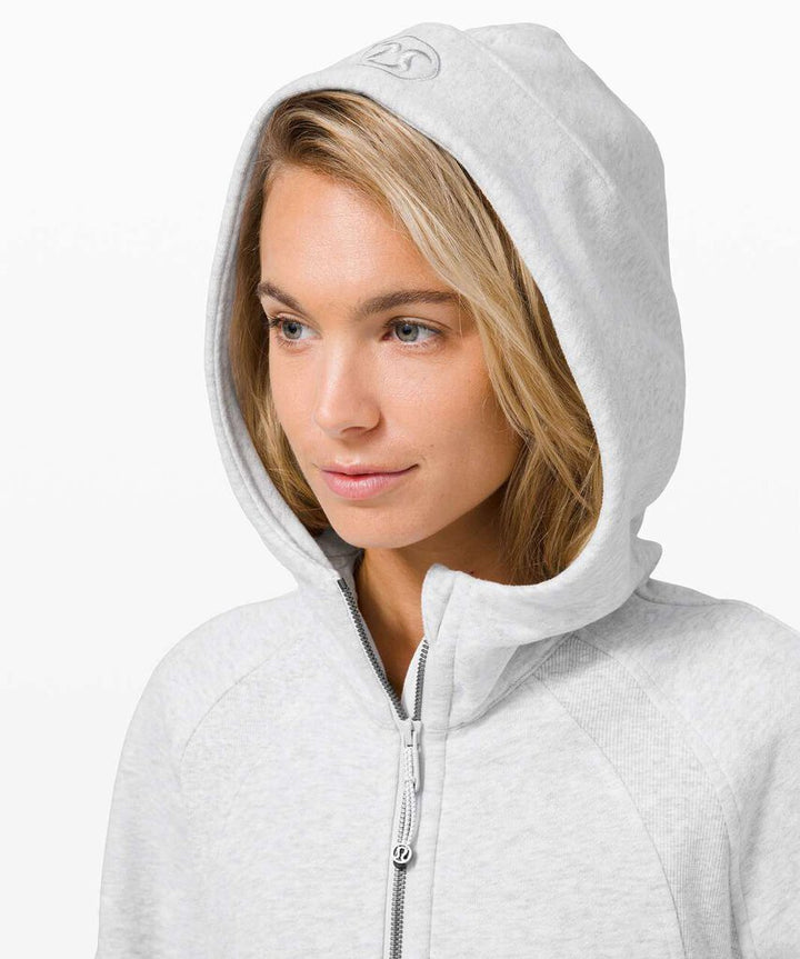 Lululemon Scuba Oversized 1/2 Zip Hoodie in Heathered Core Ultra Light Grey - Size XS/S(Retails $118)