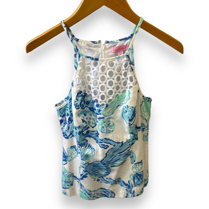 Lilly Pulitzer Halter Larina Blouse - Size 0