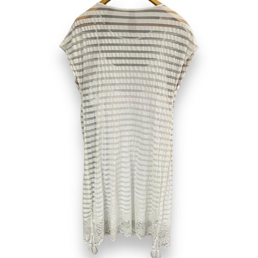 Lilly Pulitzer Adria Resort White Mesh Dress - Size Large