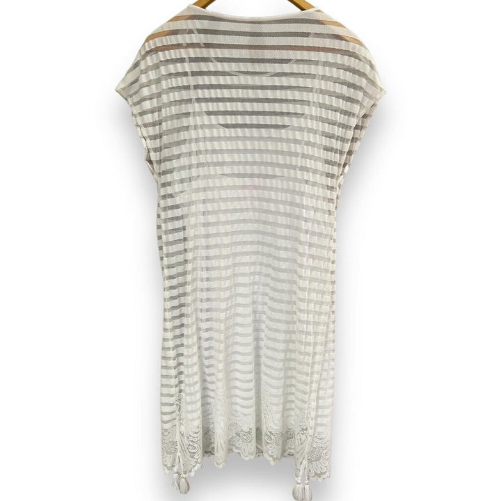 Lilly Pulitzer Adria Resort White Mesh Dress - Size Large