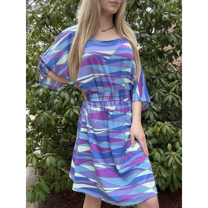 Julie Brown Geometric Tie Dress - Size Small