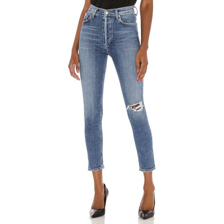 Agolde Nico High Rise Slim Jeans in Shoreline - Size 26