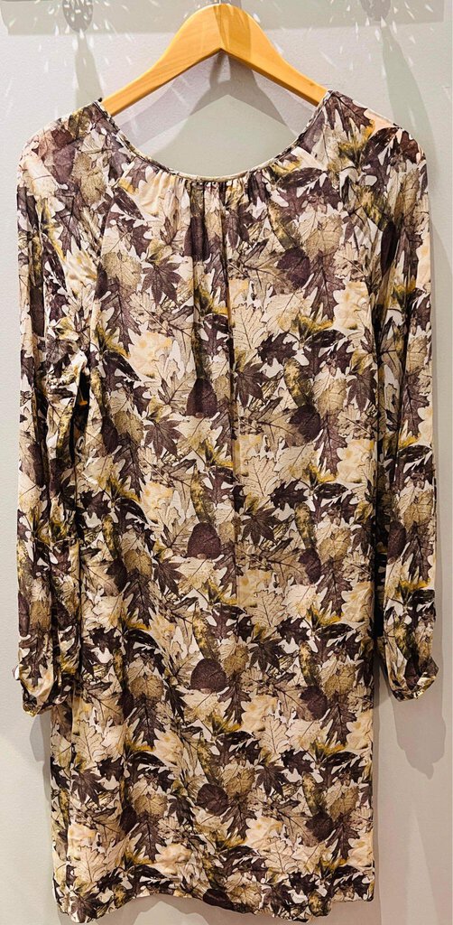 Tory Burch Lisa Printed Silk Chiffon Leaf Dress - Size 2