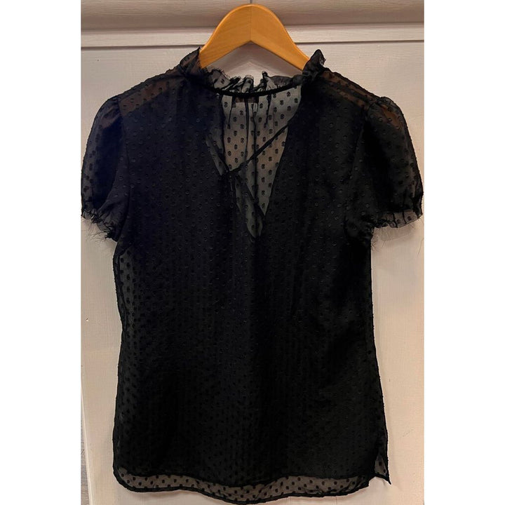 L’agence Sheer Polka Dot Shirt - Size 1