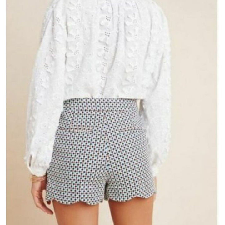 Anthropologie Georgie Scalloped NWT Shorts - Size 4