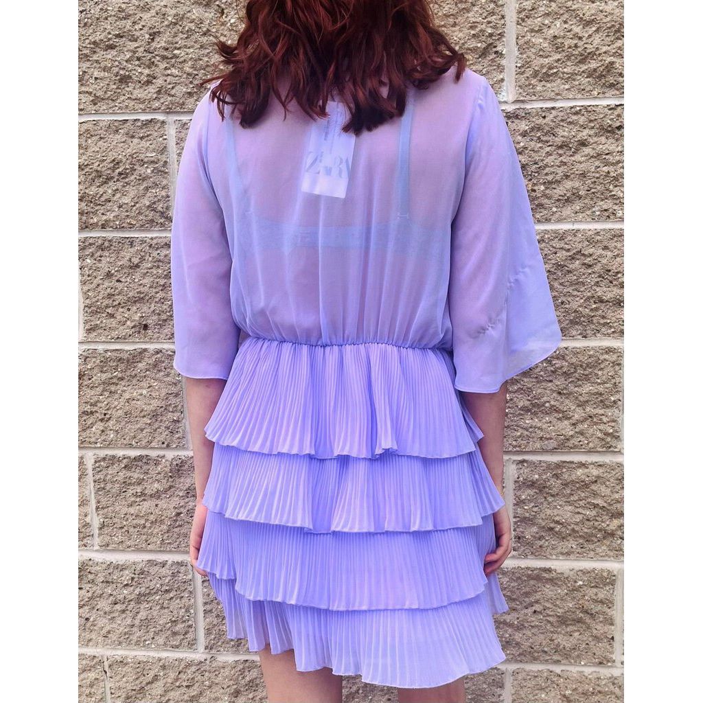 zara purple pleated dress Zara Women Pleated dress 4387/043/603 (Small): Buy Online at Best Price in UAE