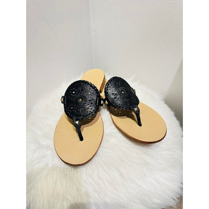 Jack Rogers Leather Thong Sandals - Size 8