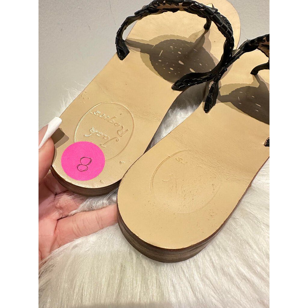 Jack Rogers Leather Thong Sandals - Size 8