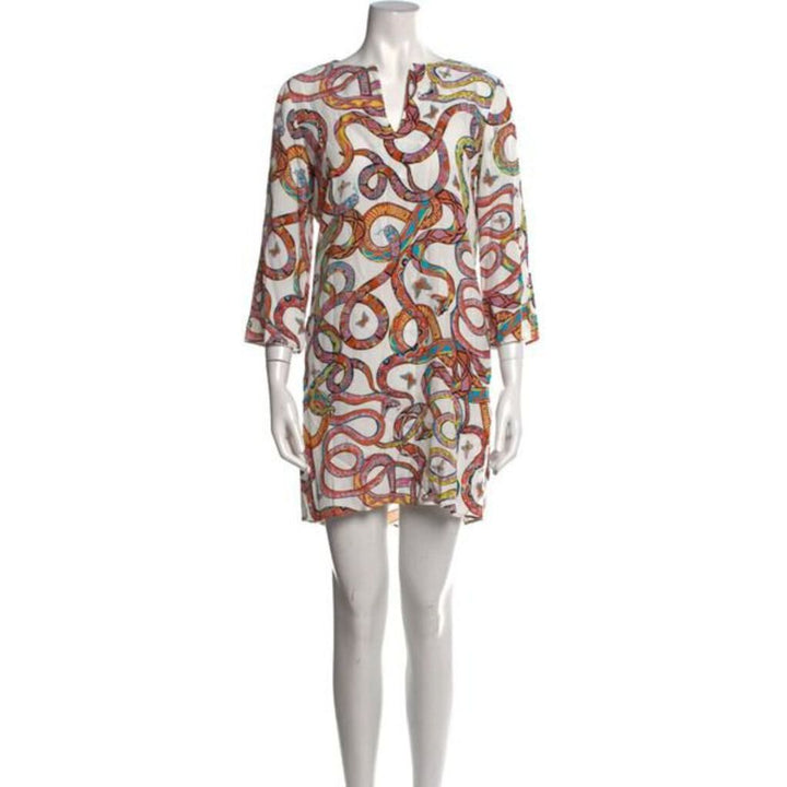 JUST CAVALLI Printed Mini Dress - Size 42