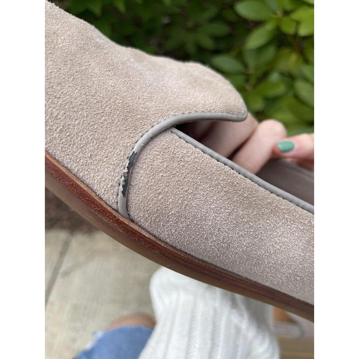 UGG Oyster Bonnie Suede Slip on Loafers - Size 10