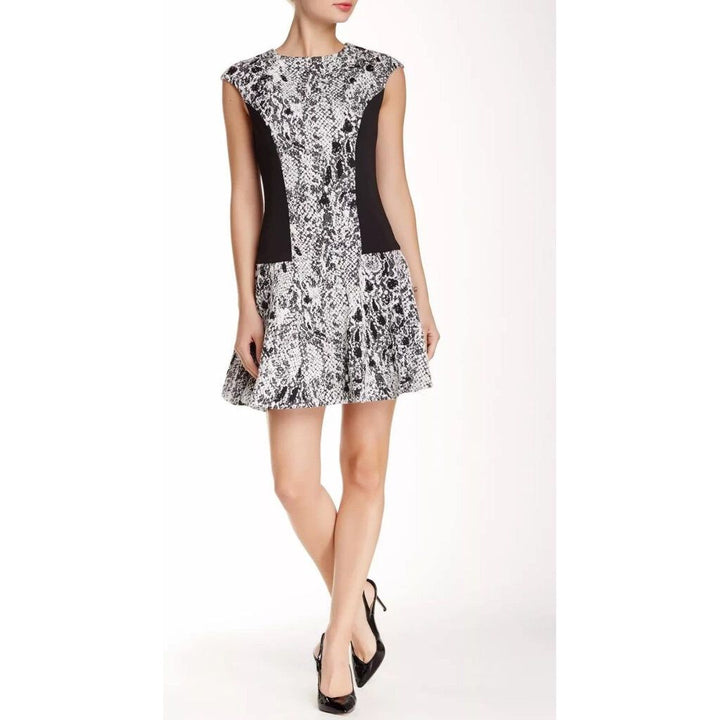 Ted Baker Liri Cap-Sleeve Combo Dress - Size 1