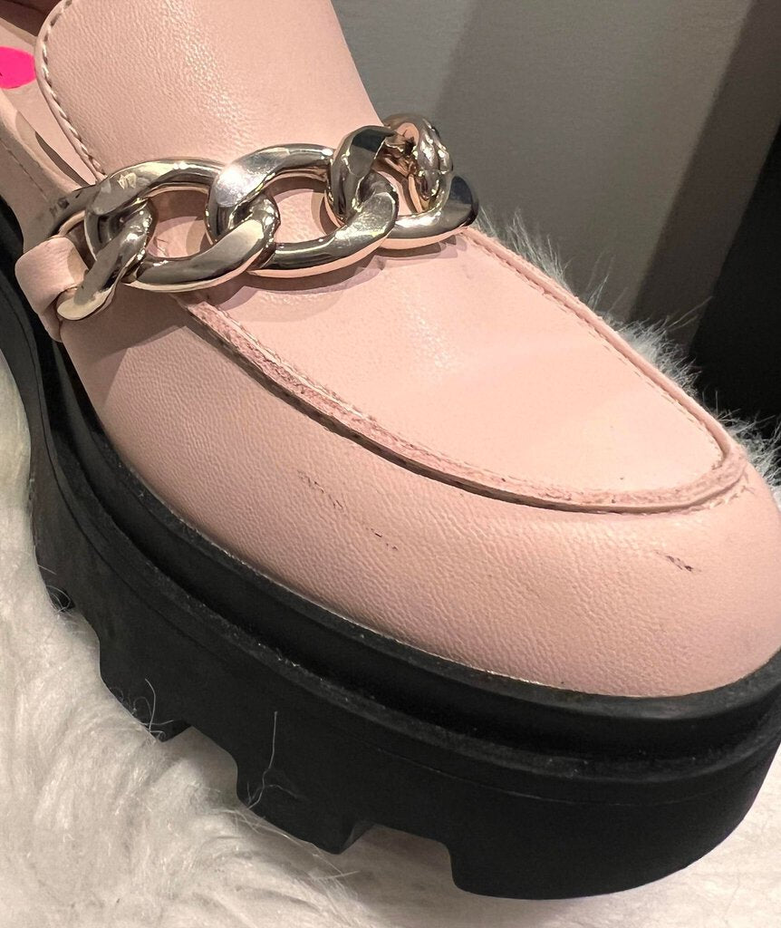 Open Edit Pink Platform Loafers - Size 7
